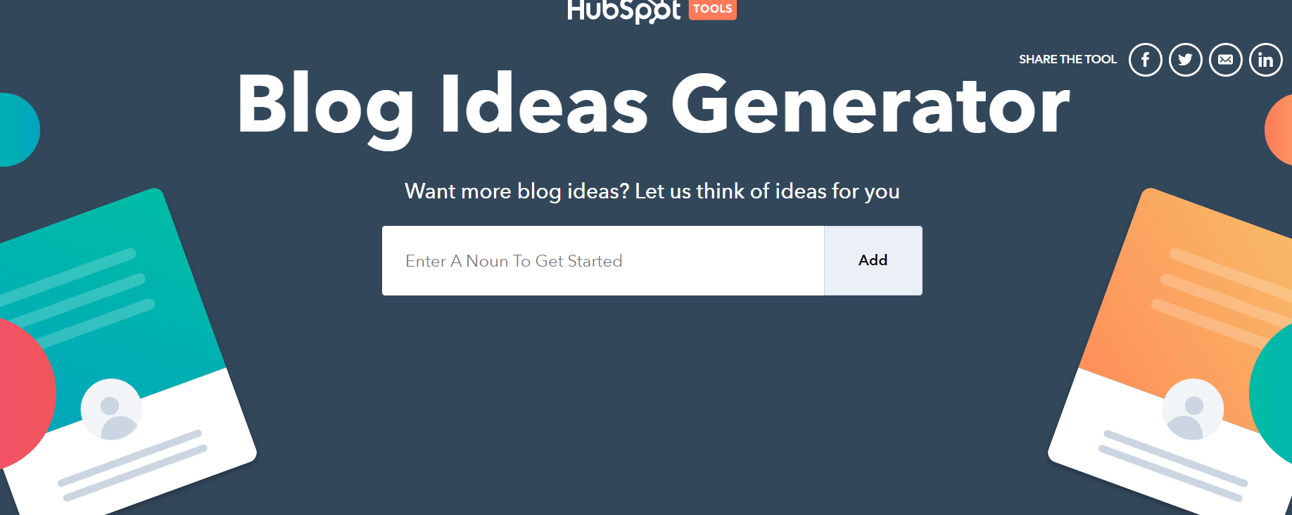 Blog ideas generator free tool