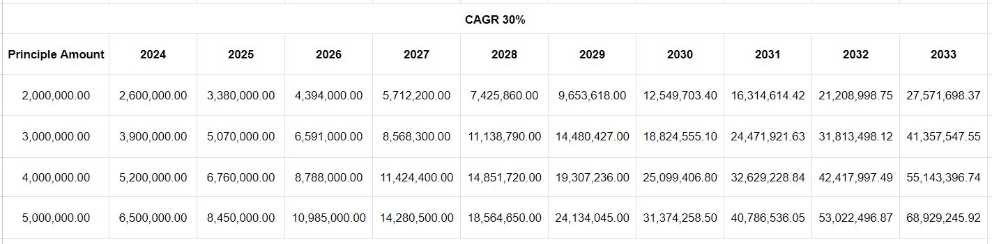 30% CAGR in Stock Investment in Hindi 